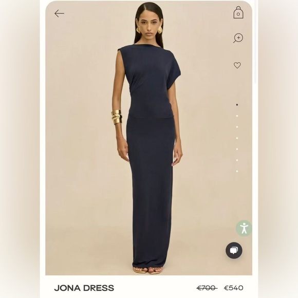 cult gaia Dresses & Skirts - cult gaia Navy One-Shoulder Maxi Dress